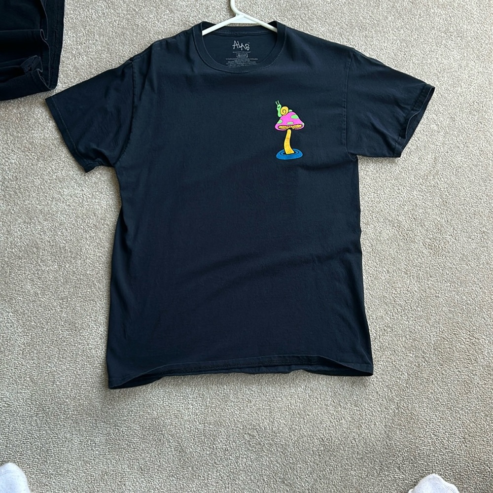 Black Mushroom T shirt
